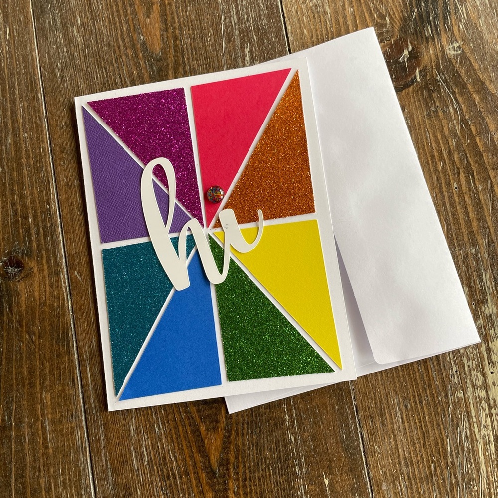 🌈 3 for $10.00 - Hi (Greeting Card)